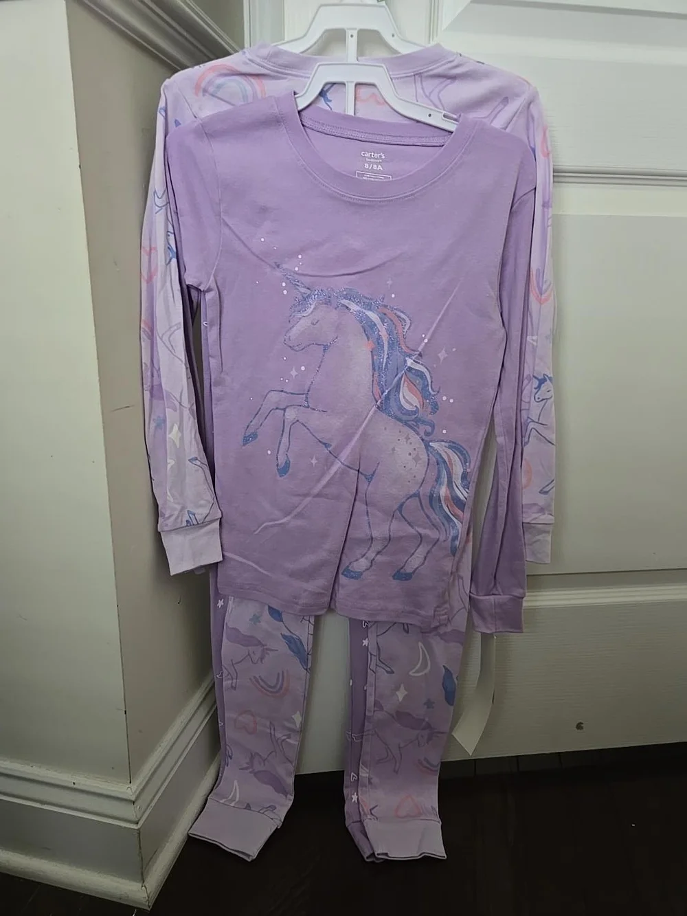 Carter's Lavender Unicorn Pajama Set for Girls